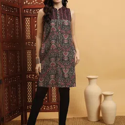Anouk Rustic Women Ethnic Motifs Printed Summer Sheers Kurta image 4