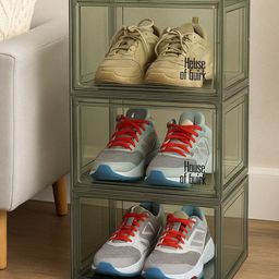 HOUSE OF QUIRK Green & Transparent 8 Pieces Multi-Utility Organisers With Magnetic Door-picture-23