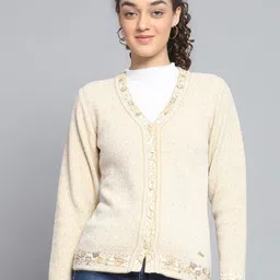 Monte Carlo Women Embroidered Woollen Cardigan-picture-36