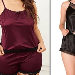 PHALIN Women Satin Night suits-picture-34