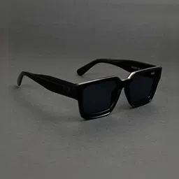 Irayz Men Black Lens & Black Square Sunglasses with-image-43
