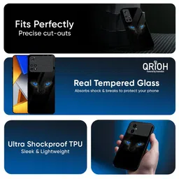 QRIOH Blue Eyes Printed Poco F7 5G Back Case Mobile Accessories image 4