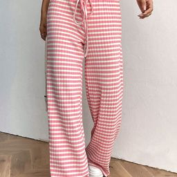 StyleCast Women Striped Wide-Leg Cargos Trousers-picture-13
