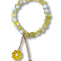 PUFFSMART Women Artificial Beads Elasticated Slip On Bracelet image 2