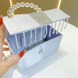 bebe Embellished Structured Handheld Bag image 3