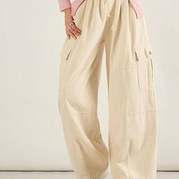SASSAFRAS Women Baggy Fit Cargo Jeans-picture-43