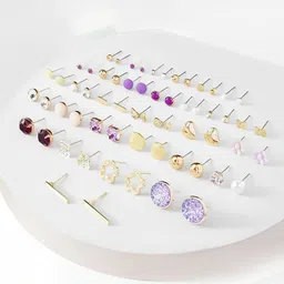 DressBerry Geometric Studs Earrings image 4