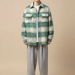 Mast & Harbour Men Checked Open Front Jacket-picture-25