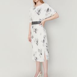 CODE by Lifestyle Extended Sleeve Floral Sheath Midi Dress-picture-0