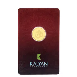 Kalyan Jewellers 24K (999) Purity OHM Gold Coin 2 Gms-image-12