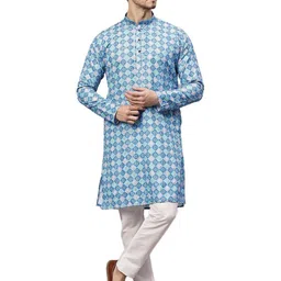 garbhodakshai Men Geometric Printed Indie Prints Kurta-picture-29