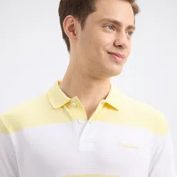 Pepe Jeans Men Striped Polo Collar Cotton T-shirt image 3