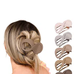 DIVASTRI Women Set of 2 Assorted Matte Finish Claw Clips image 3