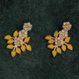 MADDY SPACE Rose Gold-Plated Stones-StuddedJewellery Set image 2