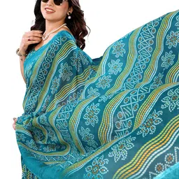 Moda Rapido Printed Bandhani Saree image 4