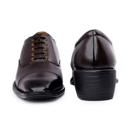 Bxxy Men Round Toe Lace Ups Hidden Height Increasing Formal Oxfords image 3