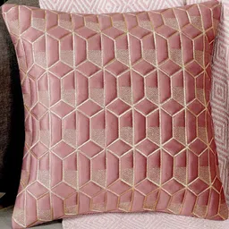 tanlooms Gajari Color Geometric Design Velvet Cushion Cover Set of 5 image 3