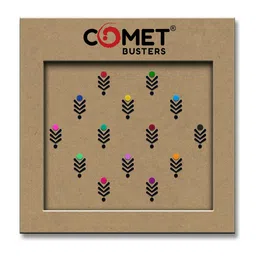 Comet Busters Designer Handcrafted Bindi - Black-picture-33