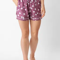 ETC Women Printed Lounge Shorts-image-34