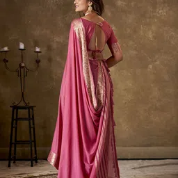 KAYOMMI Zari Tassel Detailed Banarasi Saree image 3