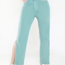 SHOWOFF Women Jean Straight Fit Mid-Rise Acid Wash Jeans-image-32