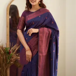 AVANTIKA FASHION Woven Design Zari Art Silk Handloom Kanjeevaram Saree image 3