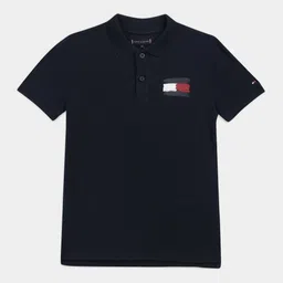 Tommy Hilfiger Boys Brand Logo Printed Short Sleeves Pure Cotton T-shirt-picture-33