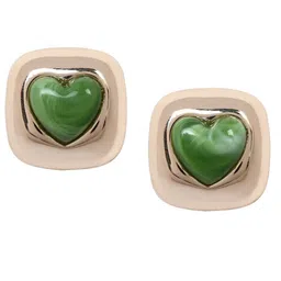 I Jewels Set Of 3 Artificial Stones Studded Enamelled Star Shaped Studs image 2