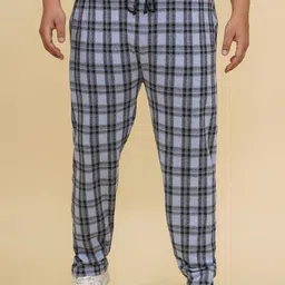 John Pride Men Checked Cotton Mid Rise TrackPants-picture-29