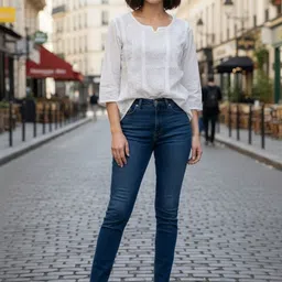 ZHOF Embellished Embroidered Cotton Top-picture-12