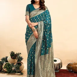 KALINI Woven Design Zari Banarasi Saree-image-82