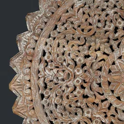 Exotic India Wooden Ethnic Motifs Matte Handmade Hall Wall Hangings - 36 In image 4