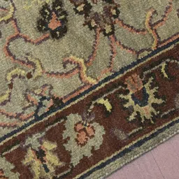 saraswatii global Red & Beige Ethnic Motifs Anti-Skid Woolen Carpet image 5