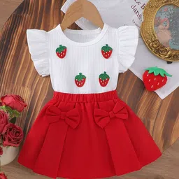 LULU & SKY Girls Embellished T-shirt with Skirt-picture-45