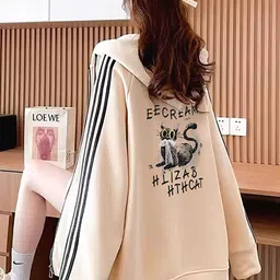 JC Mode Women Striped Knitted Jacket image 5