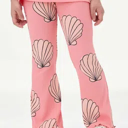 Marks & Spencer Girls Printed Flare Leggings image 1