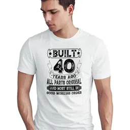 Seekbuylove Typography Printed Round Neck Pure Cotton T-shirt-image-64