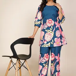 Maheshwar Floral Printed Tunic & Palazzo image 4