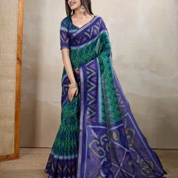 PRISHIL ENTERPRISE Tie and Dye Handloom Saree-image-56
