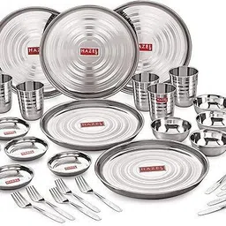 hazel Pack of 30 Stainless Steel Stainless Steel Dinner Set 30 Pcs Designer Gift Set Dinner Set-picture-40