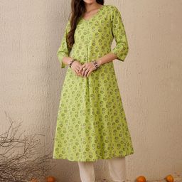 Indo Era Women Ethnic Motifs Printed Kurta-picture-30