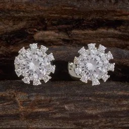 Kushal's Fashion Jewellery Embellished Bridal Gold-Plated Cubic Zirconia Ring Nosepin-picture-11