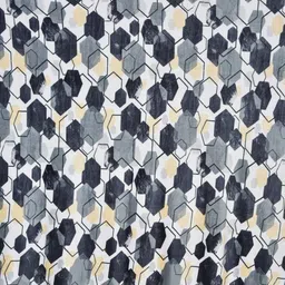 Myntra Elegant Homes Grey Geometric Printed Wool 300 TC Queen Bedsheet Set 2.54 m x 2.28 m image 5