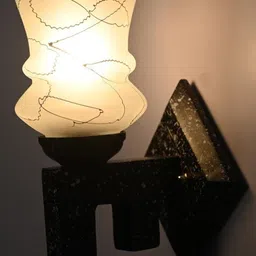 1ST TIME White Set of 2 Printed Glass Wall Lamp image 5