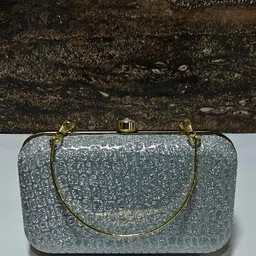 SPADEACES Embellished Elegent Sparkling Foldover Clutch-image-4
