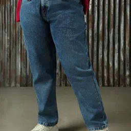 Freeform by High Star Women High-Rise Low Distress Light Fade Jeans image 1