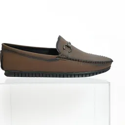 Big Liner Men Tan Synthetic Leather Loafers image 4