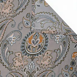 Arrabi 6Pcs Beige & Grey Floral Printed Skin-Friendly Superfine Quality Diwan Set image 4