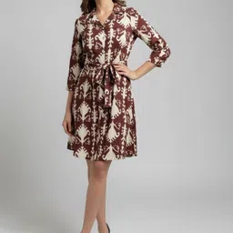 Bitterlime Print Shirt Dress image 4