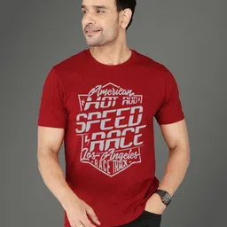 NOBLE HUSTLE Men Typography Printed Round Neck Cotton T-shirt-picture-33
